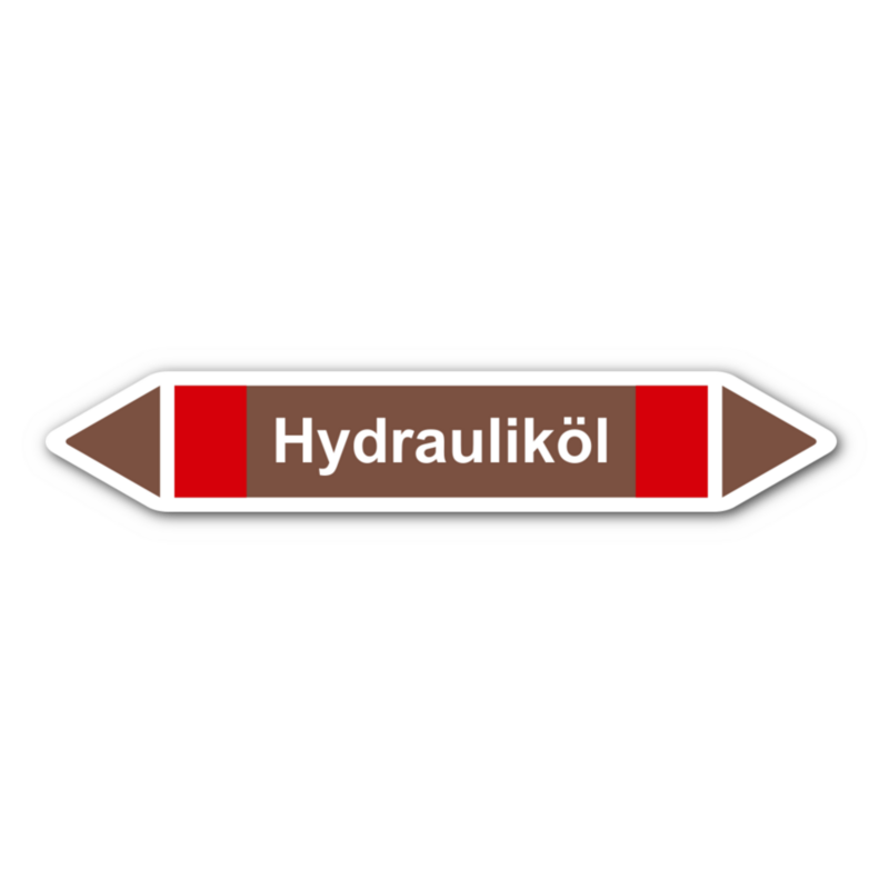 Rohrleitungskennzeichnung „Hydrauliköl“, ohne Piktogramme