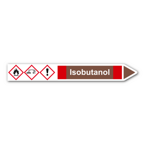 Rohrleitungskennzeichnung „Isobutanol“