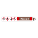 Rohrleitungskennzeichnung „Kerosin“