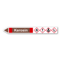 Rohrleitungskennzeichnung „Kerosin“