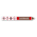 Rohrleitungskennzeichnung „Leichtbenzin“