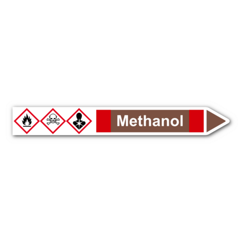 Rohrleitungskennzeichnung „Methanol“