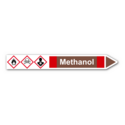 Rohrleitungskennzeichnung „Methanol“