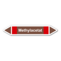 Rohrleitungskennzeichnung „Methylacetat“, ohne Piktogramme