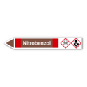 Rohrleitungskennzeichnung „Nitrobenzol“