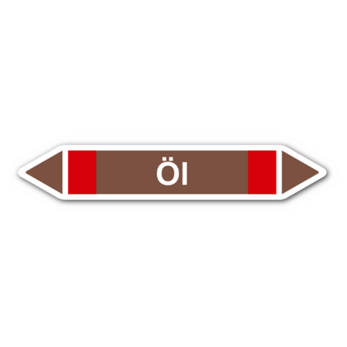 Rohrleitungskennzeichnung „Öl“
