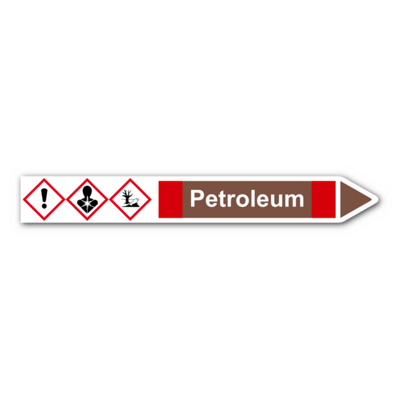 Rohrleitungskennzeichnung „Petroleum“