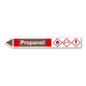 Rohrleitungskennzeichnung „Propanol“