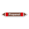 Rohrleitungskennzeichnung „Propanol“, ohne Piktogramme