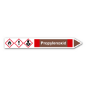 Rohrleitungskennzeichnung „Propylenoxid“