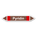 Rohrleitungskennzeichnung „Pyridin“, ohne Piktogramme