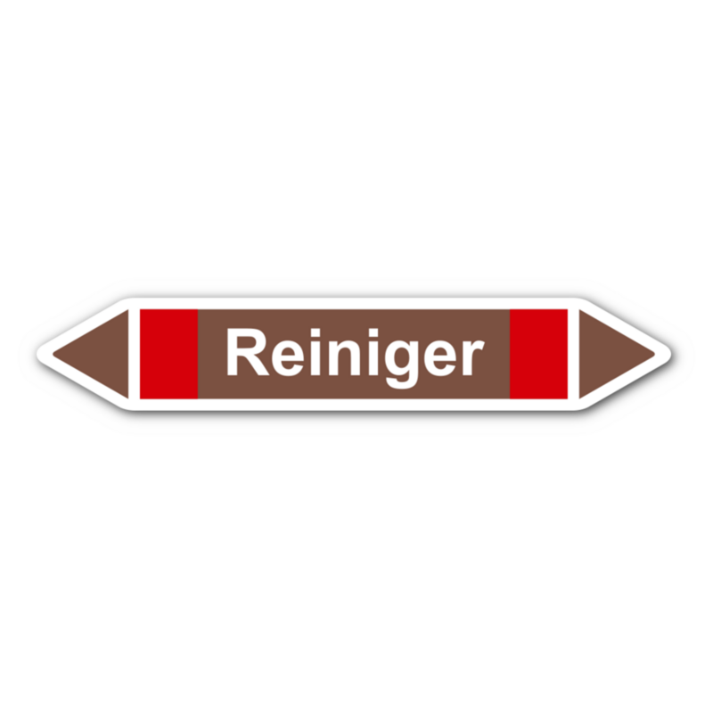 Rohrleitungskennzeichnung „Reiniger“