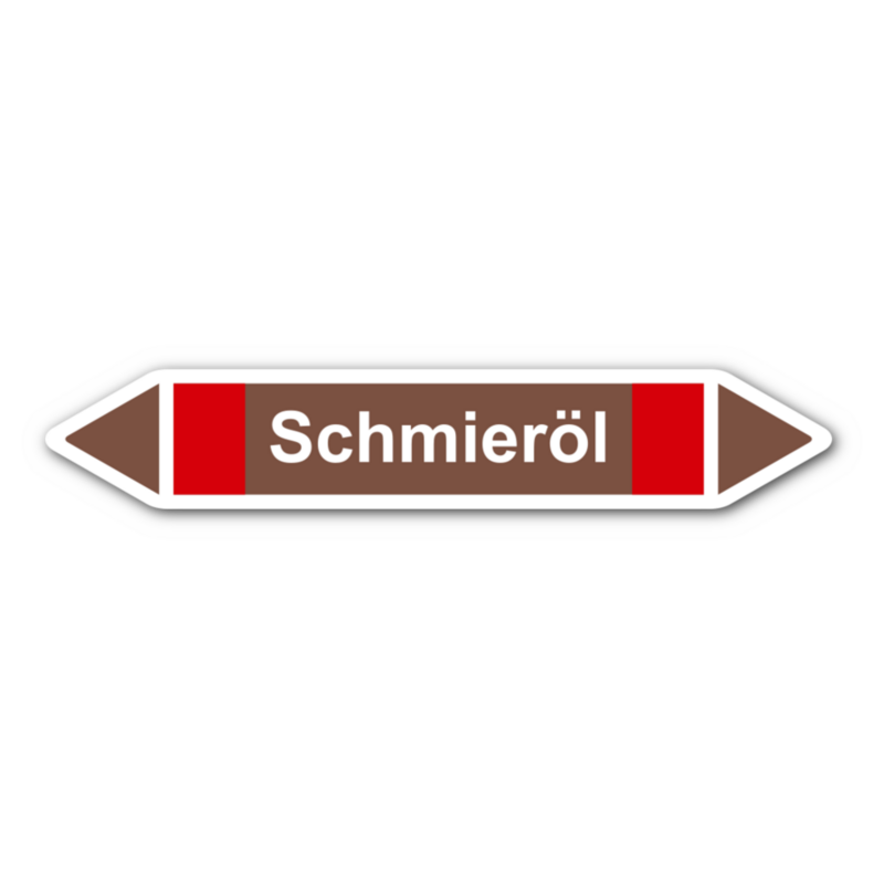 Rohrleitungskennzeichnung „Schmieröl“