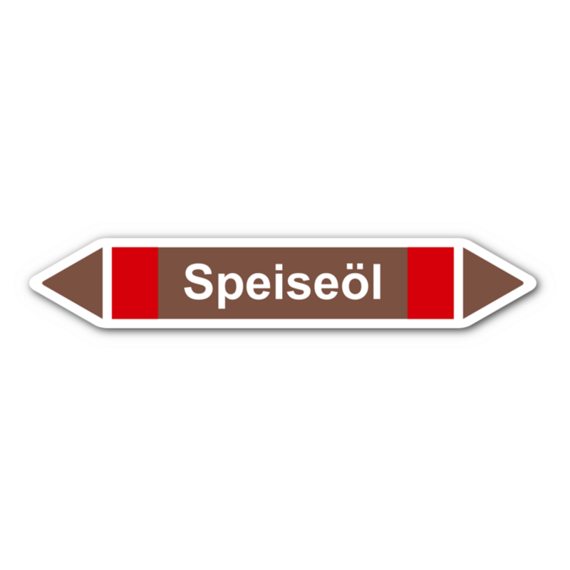 Rohrleitungskennzeichnung „Speiseöl“