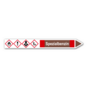 Rohrleitungskennzeichnung „Spezialbenzin“