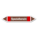 Rohrleitungskennzeichnung „Spezialbenzin“, ohne Piktogramme