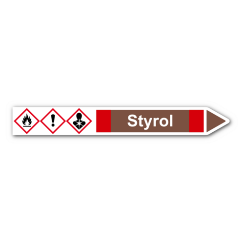 Rohrleitungskennzeichnung „Styrol“