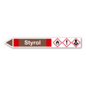 Rohrleitungskennzeichnung „Styrol“