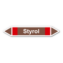 Rohrleitungskennzeichnung „Styrol“, ohne Piktogramme