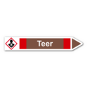 Rohrleitungskennzeichnung „Teer“