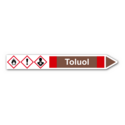 Rohrleitungskennzeichnung „Toluol“