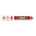 Rohrleitungskennzeichnung „Xylol“