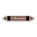 Rohrleitungskennzeichnung „Wunschtext“
