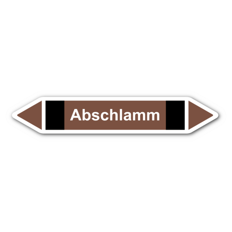 Rohrleitungskennzeichnung „Abschlamm“