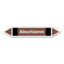 Rohrleitungskennzeichnung „Abschlamm“