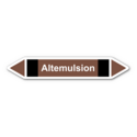 Rohrleitungskennzeichnung „Altemulsion“