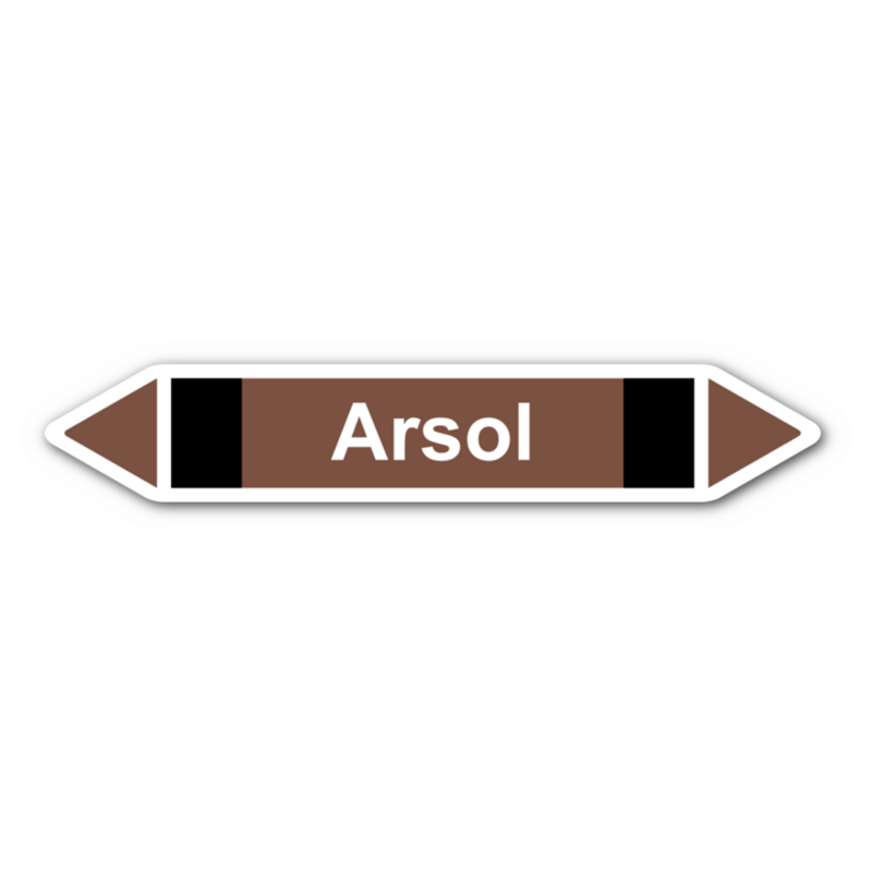 Rohrleitungskennzeichnung „Arsol“