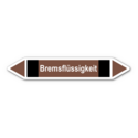 Rohrleitungskennzeichnung „Bremsflüssigkeit“