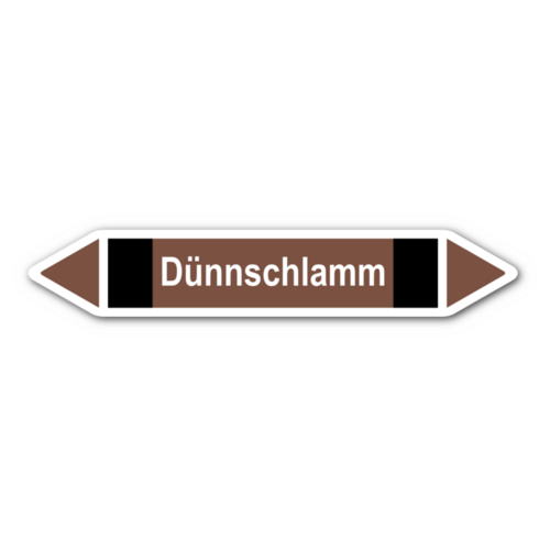 Rohrleitungskennzeichnung „Dünnschlamm“