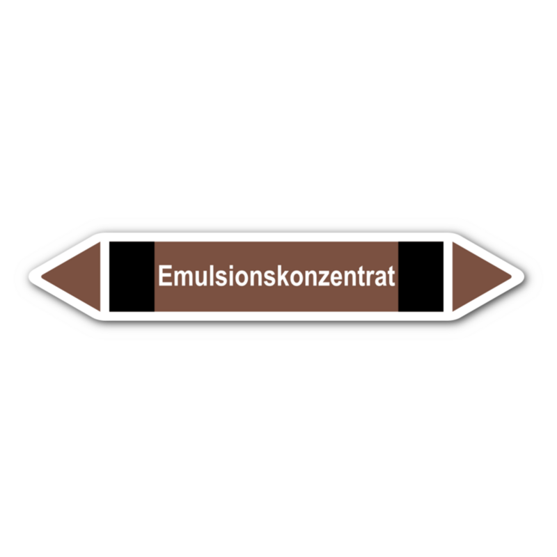 Rohrleitungskennzeichnung „Emulsionskonzentrat“