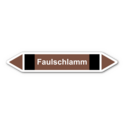 Rohrleitungskennzeichnung „Faulschlamm“