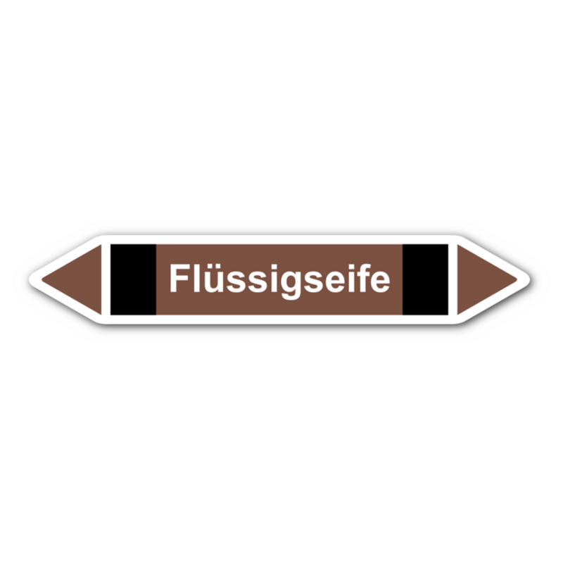 Rohrleitungskennzeichnung „Flüssigseife“