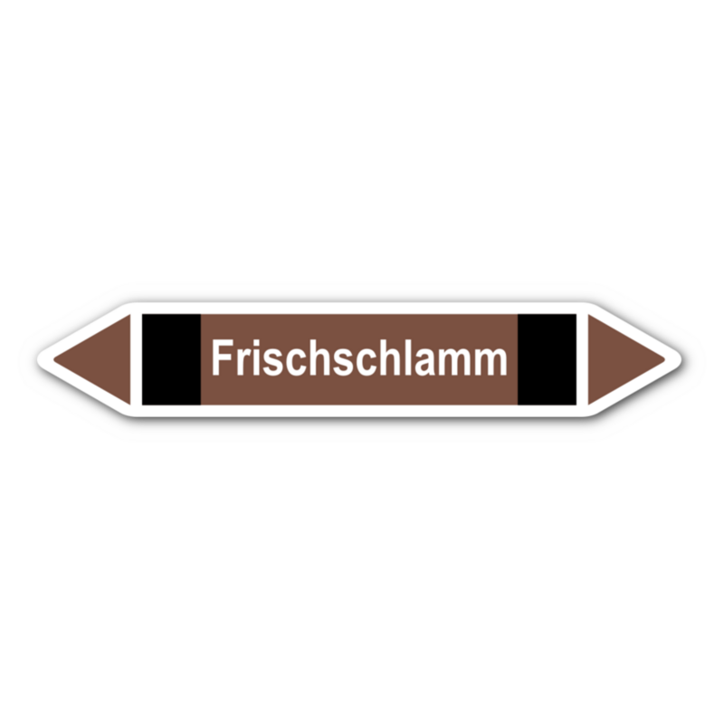 Rohrleitungskennzeichnung „Frischschlamm“
