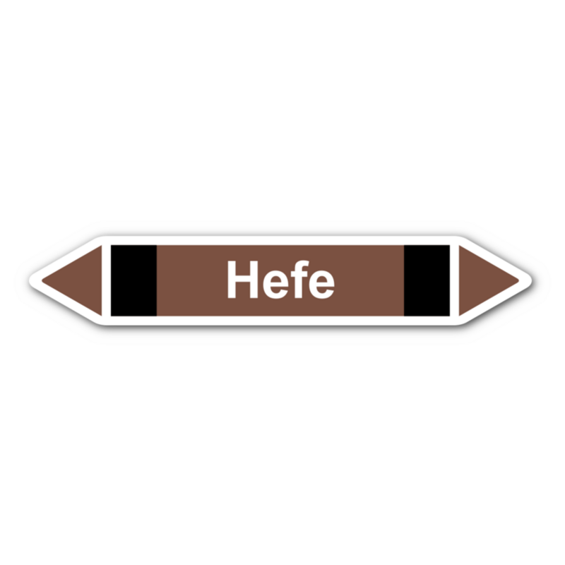 Rohrleitungskennzeichnung „Hefe“