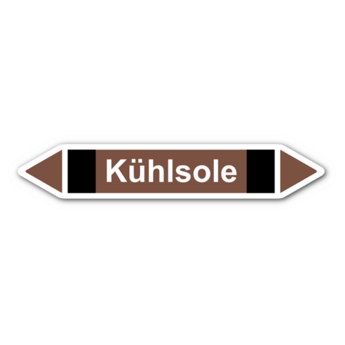 Rohrleitungskennzeichnung „Kühlsole“
