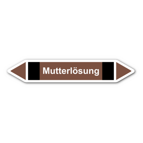 Rohrleitungskennzeichnung „Mutterlösung“