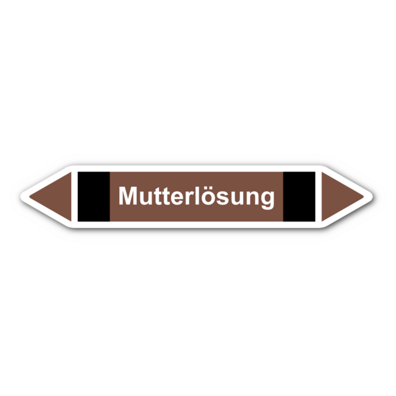 Rohrleitungskennzeichnung „Mutterlösung“