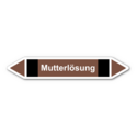 Rohrleitungskennzeichnung „Mutterlösung“