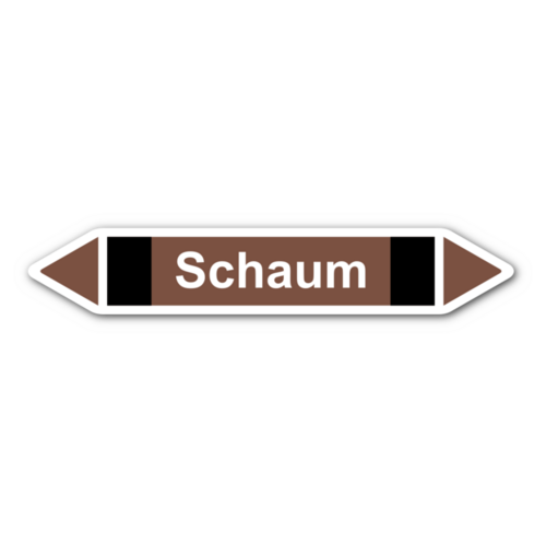 Rohrleitungskennzeichnung „Schaum“