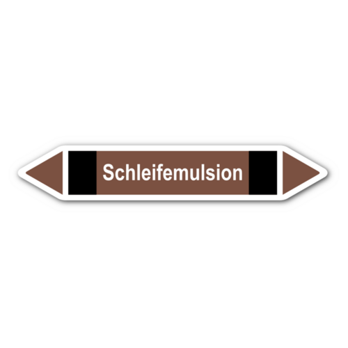 Rohrleitungskennzeichnung „Schleifemulsion“