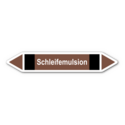 Rohrleitungskennzeichnung „Schleifemulsion“