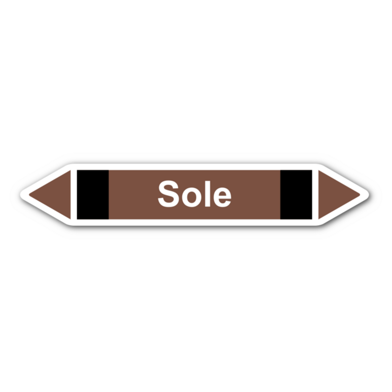 Rohrleitungskennzeichnung „Sole“