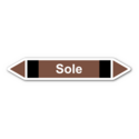 Rohrleitungskennzeichnung „Sole“