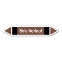 Rohrleitungskennzeichnung „Sole Vorlauf“