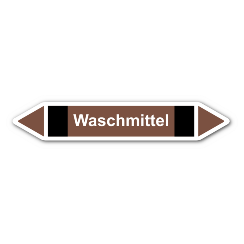 Rohrleitungskennzeichnung „Waschmittel“