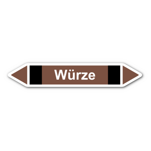 Rohrleitungskennzeichnung „Würze“